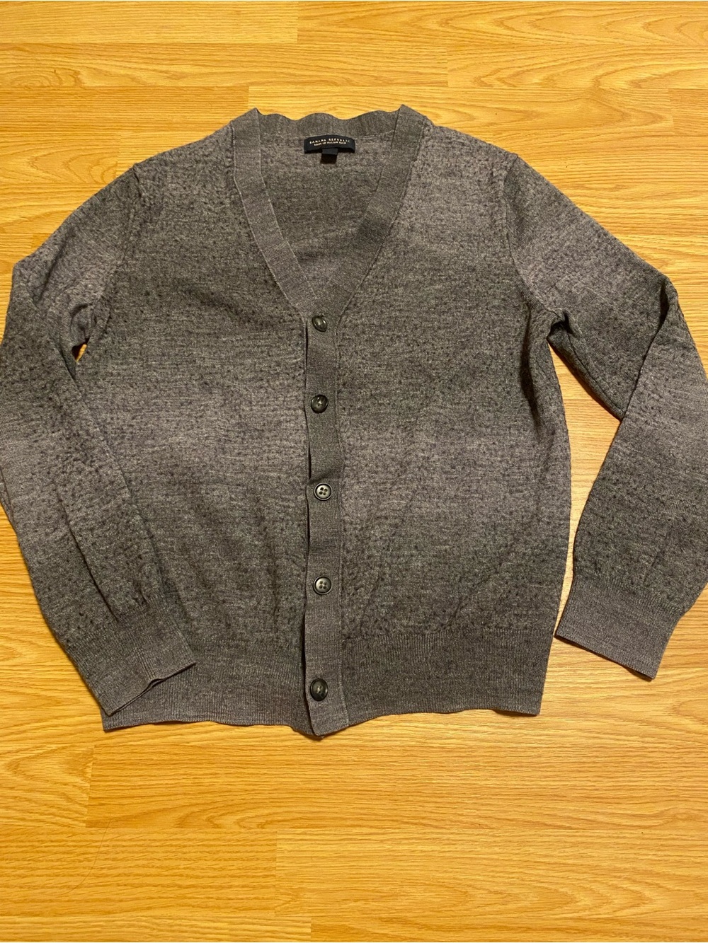 Wool blend Banana Republic grey cardigan button up large